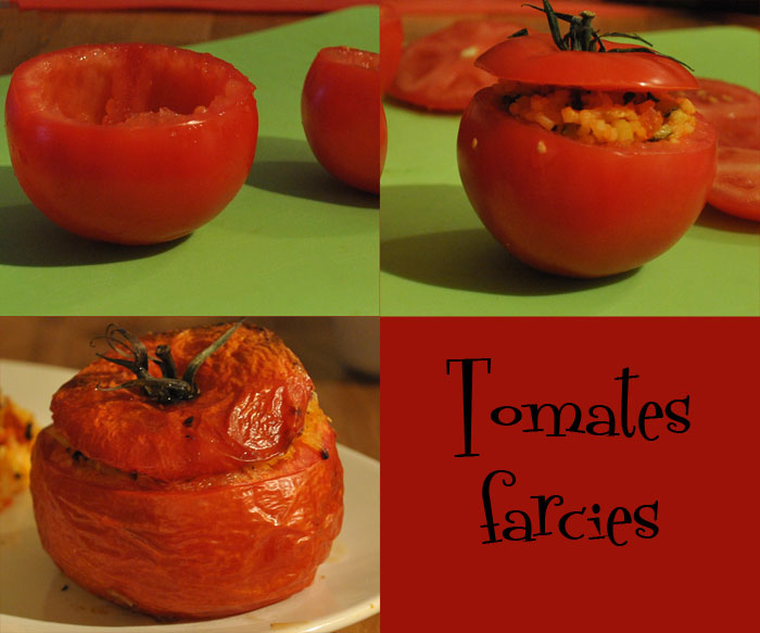 Tomates farcies au riz par tape